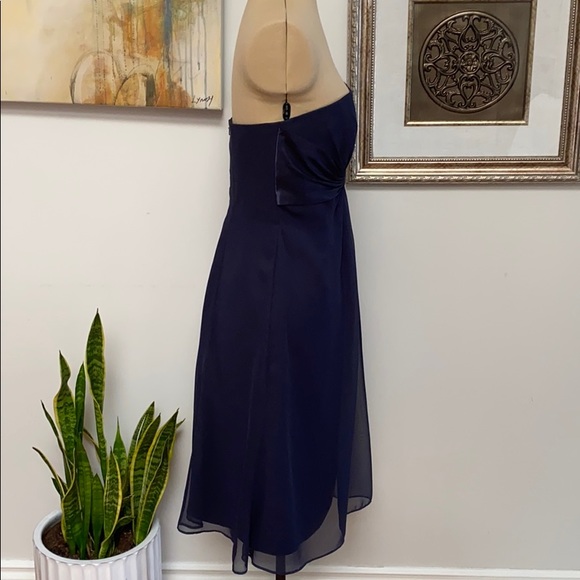 Belsoie blue strapless dress, size 8, like-new - Picture 2 of 4